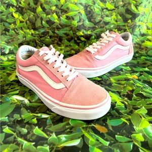 Classic Vans Pink & White Sneakers